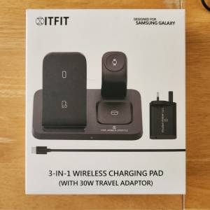 ITFIT by Samsung C&T 3合1無線充電板 3-in-1 Wireless Charging Pad (附帶30W旅行...