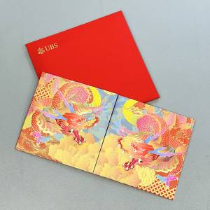 UBS 瑞銀 飛龍 方型利是封