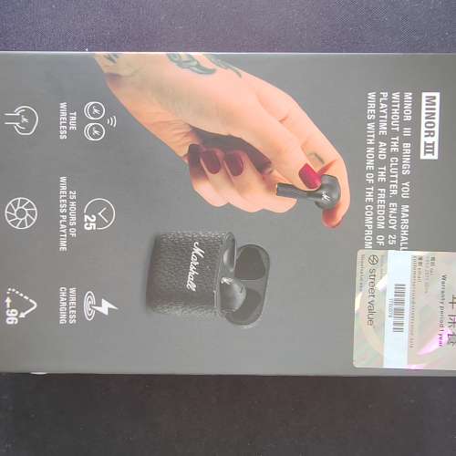 100％ New - Marshall minor III - True wireless - head phone