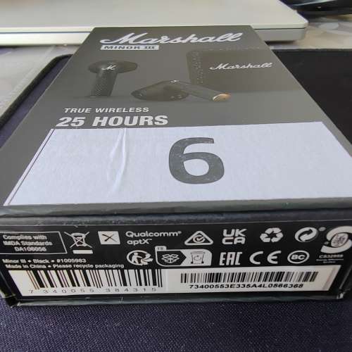 100％ New - Marshall minor III - True wireless - head phone