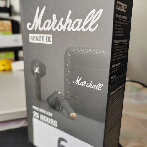 100％ New - Marshall minor III - True wireless - head phone