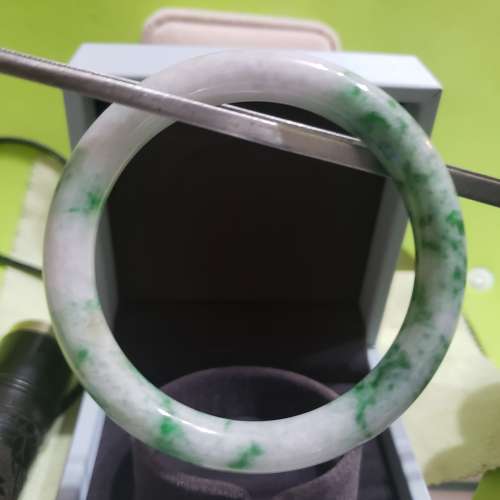 天然翡翠花青手鐲