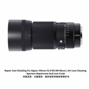 Repair Cost Checking For Sigma 105mm F/2.8 DG DN Marco | Art Lens Cleaning