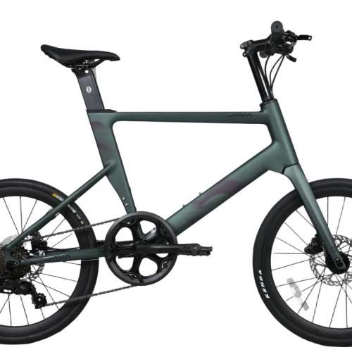 2025 全新款 JAVA CL2 7速 桶軸碟剎碳前叉20吋451 鋁合金小輪徑車 送水架前後蛙燈叮叮