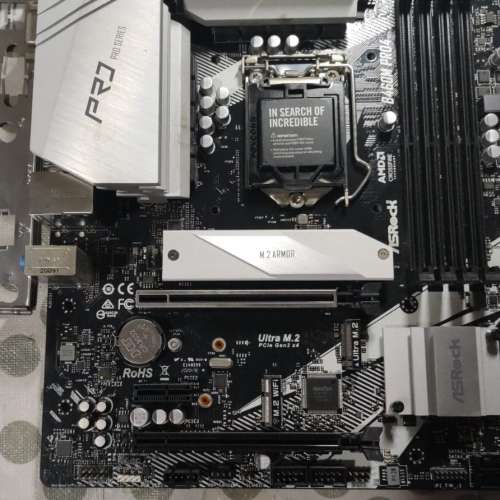 AsRock B460M Pro4 Micro ATX主板  Socket 1700  支援10代處理器