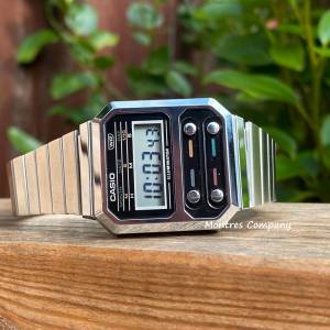 Montres Company 香港註冊公司(32年老店) 卡西歐 CASIO A100 A100WE A100WE-1A 電...