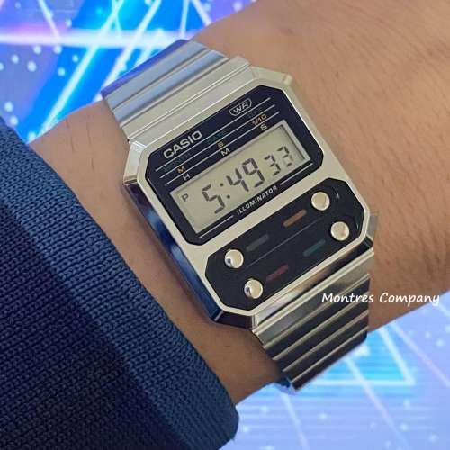 Montres Company 香港註冊公司(32年老店) 卡西歐 CASIO A100 A100WE A100WE-1A 電...