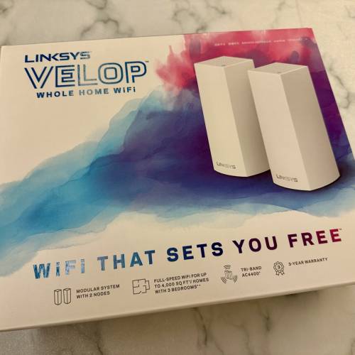 *極新LINKSYS VELOP AC4400 WHW-0302 二個套裝*
