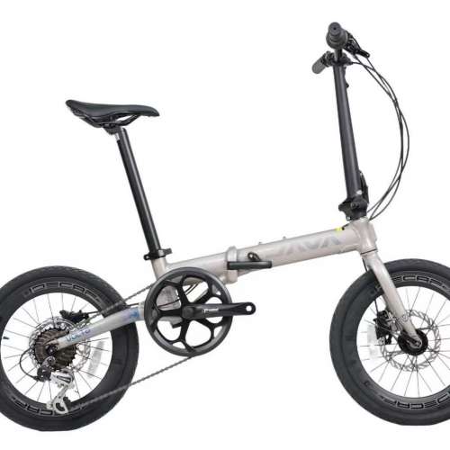 (白色配桃紅件客人自改) 2025 新款 JAVA X2 7速 油剎 16吋349鋁合金折叠車 送水架前...