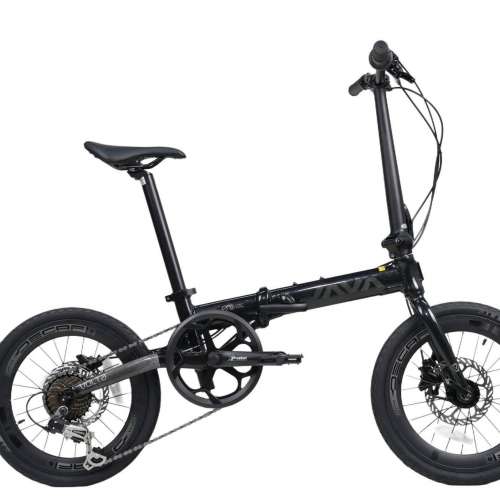 (白色配桃紅件客人自改) 2025 新款 JAVA X2 7速 油剎 16吋349鋁合金折叠車 送水架前...