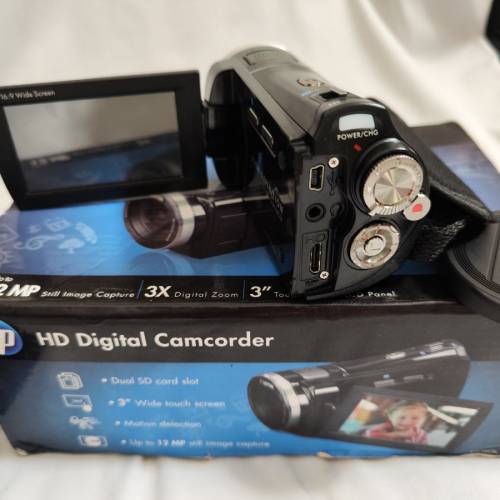 HP V5060h Black CMOS 3.0" LCD HD Flash Memory Camcorder