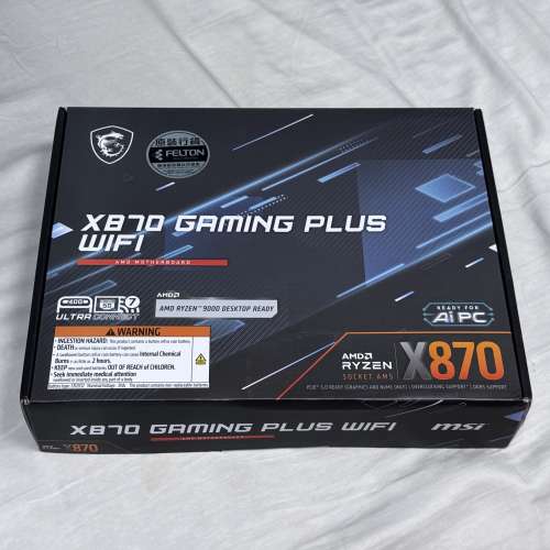 99.9%新 MSI x870 GAMING PLUS WIFI
