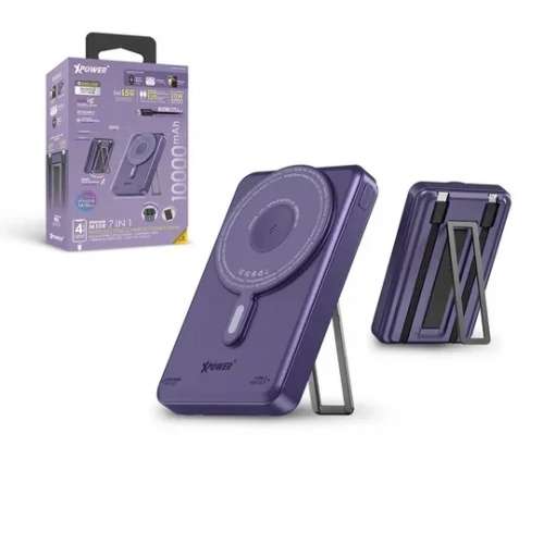 [Purple] Xpower M10R | KH-88 Type-C+Lightning 10000mAh PowerBank w/wireless(有...