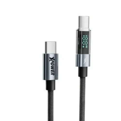 XPower XP-UC100D USB2.0 Type-C Cable [BK][LED][100w][1M]