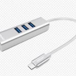 聯想USB Type-c 一轉四移動擴充Type-c轉千兆網路埠+USB3.0*3