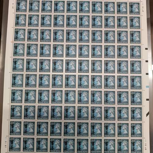 伊利沙伯英女皇一毫及两毫各100枚