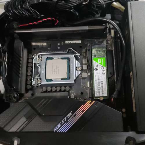 ITX 10代CPU 準系統 ASUS ROG STRIX B460-I GAMING  ((正版Window11Pro)) 內置WiFi藍...