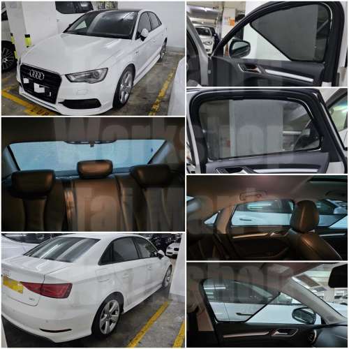 AUDI A3 RS3 S3 全車磁石濾光窗網太陽擋