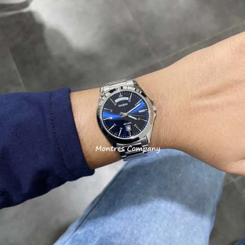 Montres Company 香港註冊公司(32年老店) 卡西歐 CASIO 不鏽鋼錶帶 MTP-1370D-2A2 ...