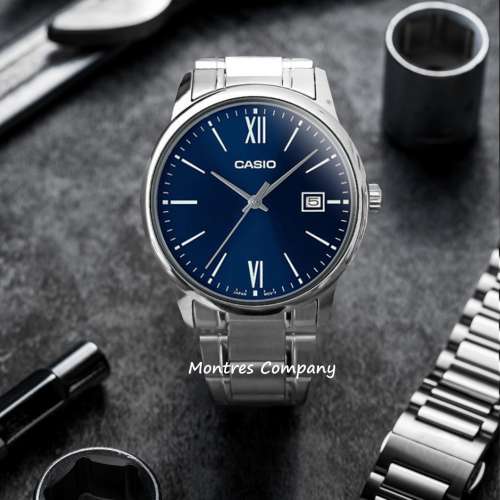 Montres Company 香港註冊公司(32年老店) 卡西歐 CASIO 羅馬數字 不鏽鋼錶帶 MTP-V...