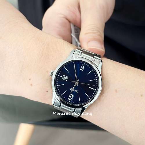 Montres Company 香港註冊公司(32年老店) 卡西歐 CASIO 羅馬數字 不鏽鋼錶帶 MTP-V...