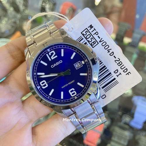 Montres Company 香港註冊公司(32年老店) 卡西歐 CASIO 不鏽鋼錶帶 MTP-V004D-2B ...