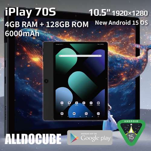 Alldocube 酷比魔方 – iPlay70 S │ 10.5″ │ 1920×1280│ 4GB RAM + 128GB ROM