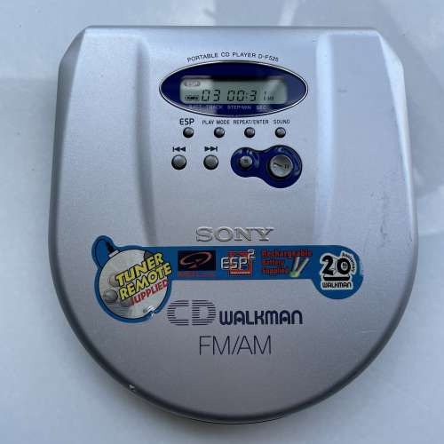 Sony D-F525 CD Walkman discman cd player 全正常