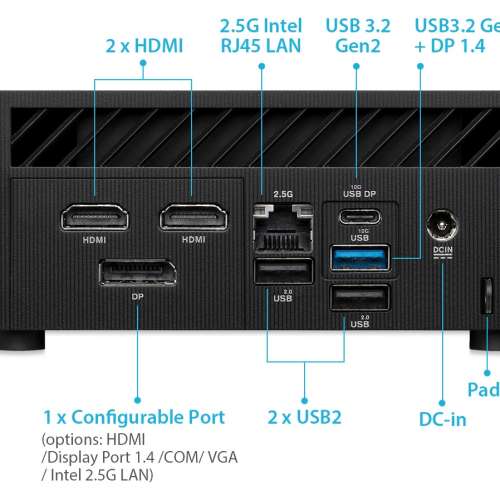 ASUS ExpertCenter PN65 U7 155H MiniPC 迷你電腦 (PN65-U716G1TPRO)