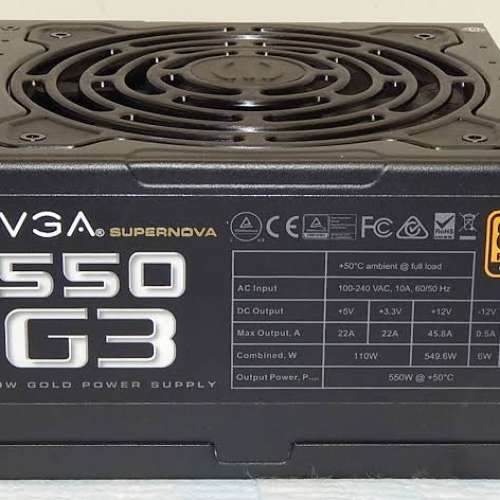 Evga g3 80plus gold 550w 金牌 仲有保 電腦火牛