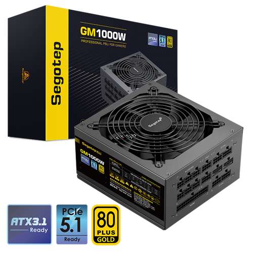 Segotep 鑫谷 1000W GM1000W Power Supply （ATX3.1/PCIe5.1）