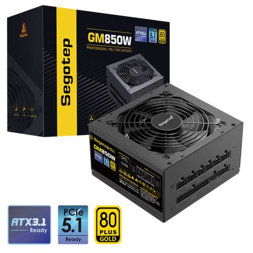 Segotep 鑫谷 850W GM850W Power Supply（ATX3.1/PCIe5.1）