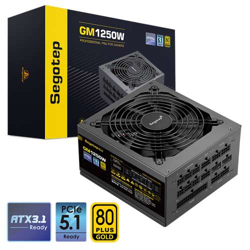 Segotep 鑫谷 1250W GM1250W Power Supply（ATX3.1/PCIe5.1）