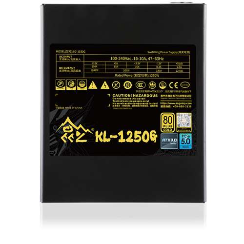Segotep 鑫谷 1250W KL-1250G Power Supply（ATX3.0/PCIe5.0）