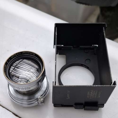 LEITZ SUMMITAR 5CM F2 LTM + HOOD 不能縮頭