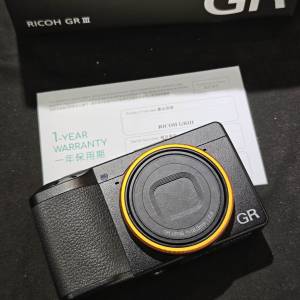 RICOH GR IIII GR3 GRIII 冇單有證 1電1線充 跟手繩 98%new 功能全正常 冇黑色圈