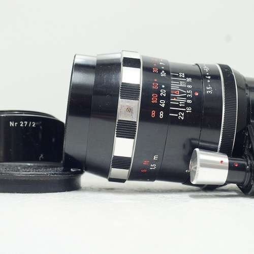 Schneider Tele Xenar 135mm f3.5, West Germany (黃銅重版, 非常新淨)