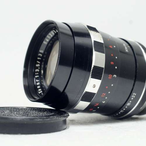Schneider Tele Xenar 135mm f3.5, West Germany (黃銅重版, 非常新淨)