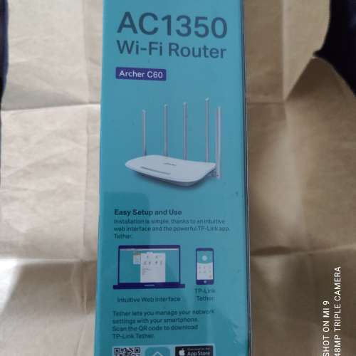 TP-LINK AC1350 Dual Band Wi-Fi Router(Archer C60)//