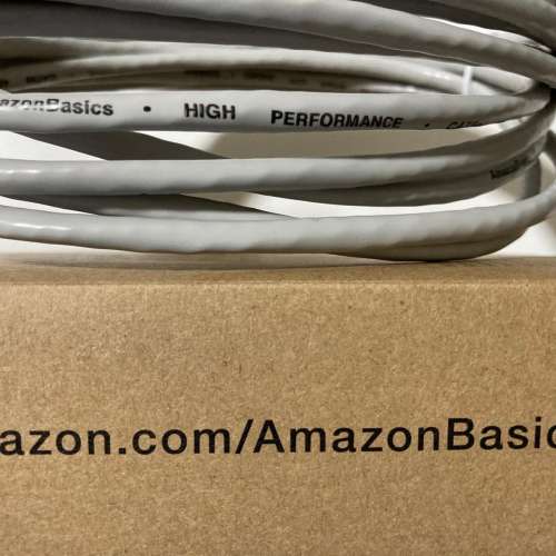 AmazonBasics 上網線 lan 線 寬頻線 lan線 Cat5E 網線 whtapp 66 502975 全新未開...