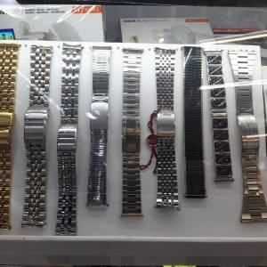 ( 全新過百條 ) Seiko精工& Swiss Brand Metal Watch Bands ( 每條計 )
