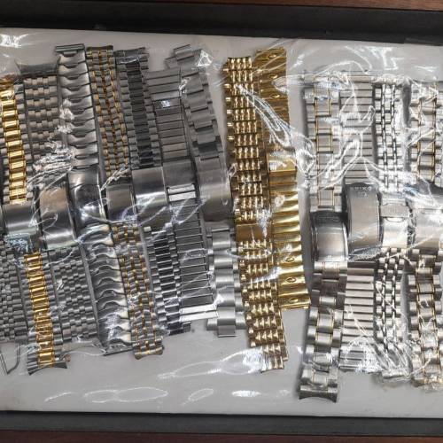 ( 全新過百條 ) Seiko精工& Swiss Brand Metal Watch Bands ( 每條計, 由$100至$880 )