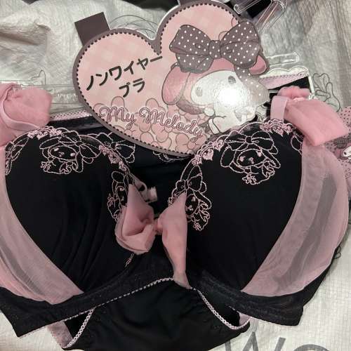 睇內文‼️ 四款可選🫱2025日本限定全新正版 kuromi胸圍 kurmi內褲 套裝 Melody胸...