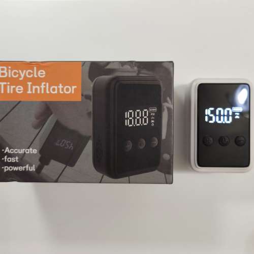 Portable Electric Air Pump, Max 150 psi, 手提無線電氣泵, 單車，機車，汽車，任...