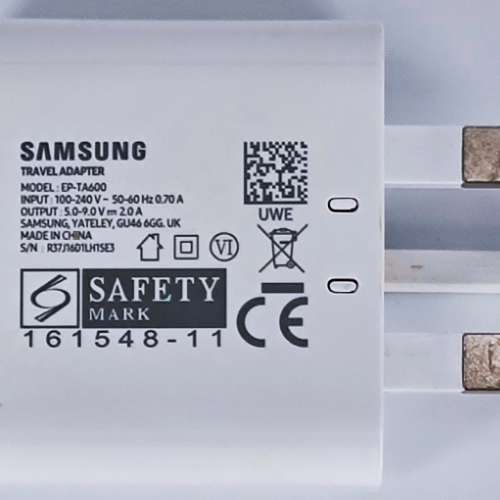 Genuine Samsung EP-TA600 Fast Charger 快速充電器