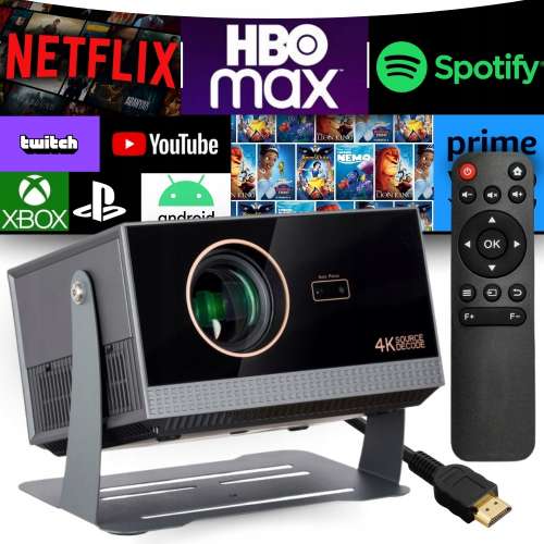 4K HD Home Cinema Projector **ANSI 5000** Full HD 1080, SUPER CLEAR AUTO FOCUS