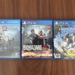 PS4 Games: God of War, Resident Evil 2, Horizon Zero Dawn