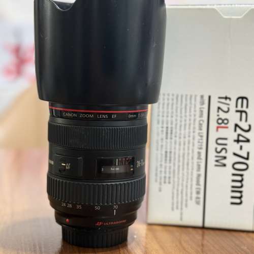Canon EF 24-70mm f2.8L USM 平放