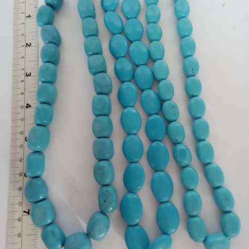 一手三條松石howlite16寸頸鏈，共售380元。單一條150元。no.B18.10.25.