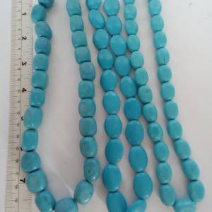 一手三條松石howlite16寸頸鏈，共售380元。單一條150元。no.B18.10.25.